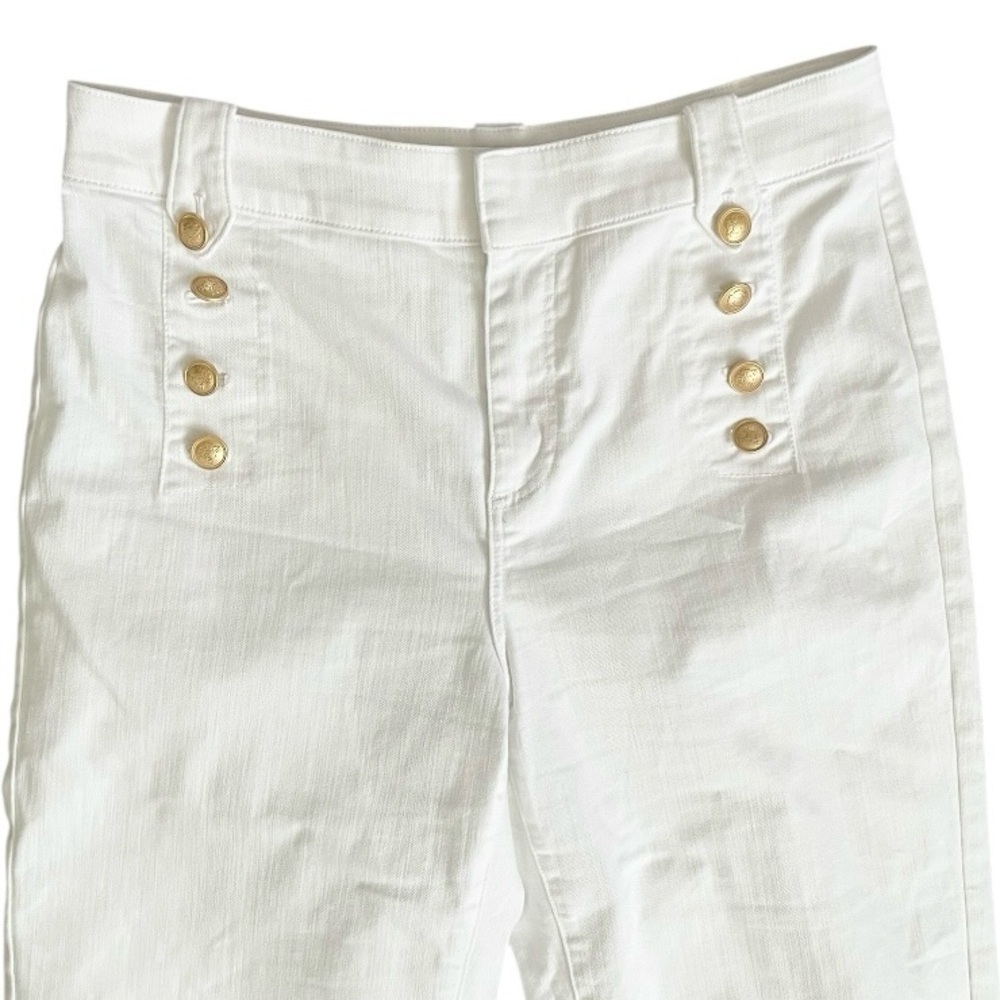 Talbots Sailor Jeans women’s size 12 white nautical contemporary denim coastal - Picture 4 of 9